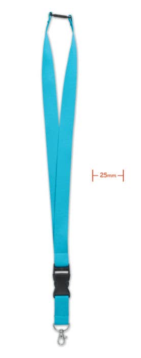 Lanyard with metal hook 25mm WIDE LANY