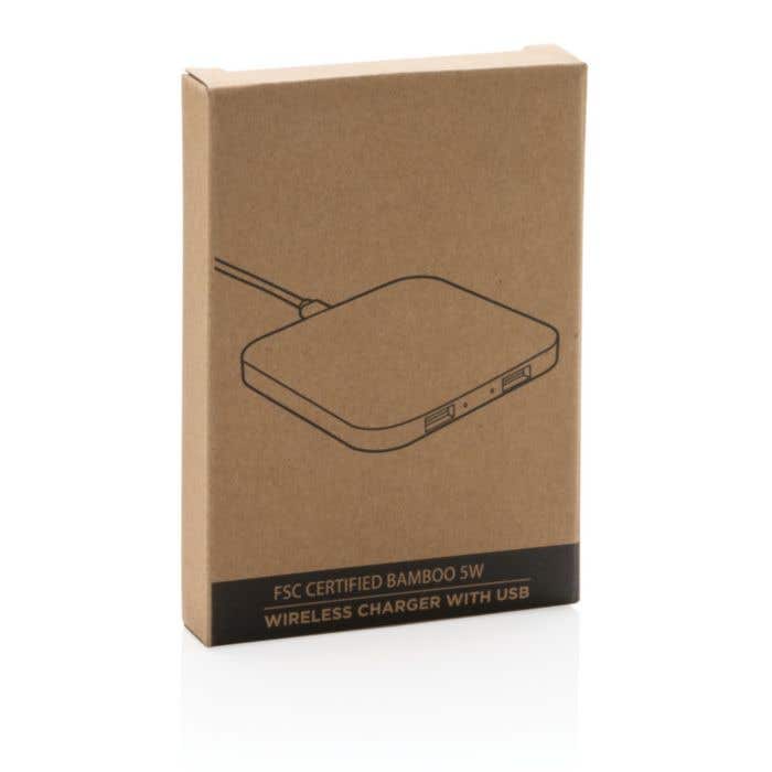 Bamboe Oplaadstation Vierkant [5 W]